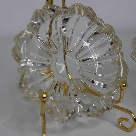 Vintage Glass Ashtray Round Shape/Trinket Holder/Trinkets Bundle of 2 - Picture 7 of 8